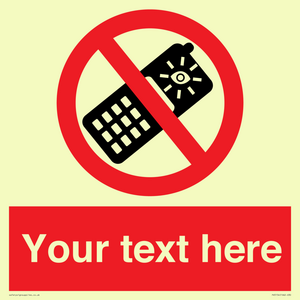 Custom No camera phones Sign